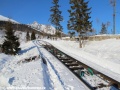 Výhybna pozemní lanové dráhy Starý Smokovec-Hrebienok. | 29.1.2012