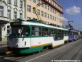 Předposlední fotka dnešní návštěvy Liberce patří soupravě vozů T3R.PLF ev.č.ev.č.48+T3R.PV ev.č.34 stanicující v zastávce Nádraží. | 17.8.2006