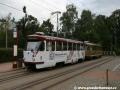 Do výstupní zastávky Lidové sady dorazila souprava vozů T3M ev.č.81+79 vypravená na linku 3. | 13.9.2011