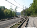 V prostoru někdejší zastávky U lomu vzniká nové dvoukolejné těleso tramvajové tratě. | 6.5.2011