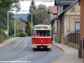 Historický vůz T2R ev.č.17 u zastávky Kubelíkova. | 6.10.2012