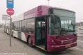 Tříčlánkový hybridní autobus Hess LightTram na letišti. | 21.3.2018