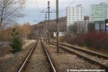 Tramvajová trať mezi mosteckými zastávkami Tesco a Nádraží. | 5.11.2010