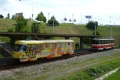 Ve smyčce Most, Interspar vyčkává vůz T6B5 ev.č.273 na odjezd vozu T3M3 ev.č.305 vypraveného na linku 2. | 2.6.2012