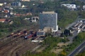 Nakonec pohled na nádraží v Mostě s novotou zářící elektrickou jednotkou RegioPanter. | 19.4.2014