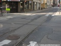 Dost časté je v Oslu vedení každého směru v jiné ulici, zde prosté křížení dvou takových tratí. | duben/květen 2011