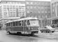 Sólo vůz T3 vypravený na linku 14 na náměstí E.Beneše | 8.4.1976