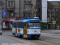 Linka 9 jedoucí na Hranečník přijíždí do zastávky Výstaviště. | 21.4.2012