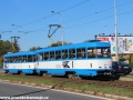 Souprava T3R.P na lince 7 vjíždí do zastávky Třebovická. | 19.10.2012