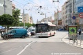 Z třídy Míru vyjíždí trolejbus Škoda 26Tr #328. | 4.6.2018