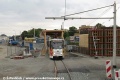 Uprostřed města probíhá výstavba nové železniční zastávky a tak tu tramvaje jezdí po jednokolejce. | 17.11.2014
