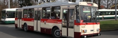 Muzejní trolejbus Škoda 14Tr08/6 ev.č.429 v obratišti Božkov. | 9.4.2018