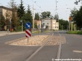 Pohled na v létě tradičně nepojížděnou trať poblíž zastávky Kmieca. | 1.7.2012