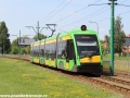 Vůz Solaris Tramino S105P ev č. 537 mezi zastávkami Rondo Żegrze a Żegrze I. | 2.7.2012