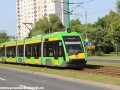 U zastávky Osiedle Piastowskie zachycen vůz Solaris Tramino S105P ev.č.555. | 2.7.2012