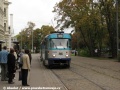 Souprava vozů T3A ev.č.51896+51906 přijíždí na lince 11 do zastávky Stacijas laukums. | 29.9.2011