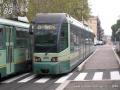 Konečná tramvají 5 a 19 P.ZA DEI GERANI, díky zpoždění přijelo na smyčku velké množství vozů, zastoupen je zde témě celý vozový park. | 2005; 2007