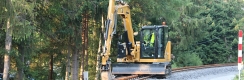 Pracovní mechanismy zajišťující rekonstrukci tratě zubačky. | 10.7.2021
