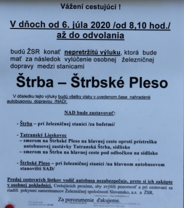 Nepřetržitá výluka zubačky trvá od 6. července 2020. Dvě letní a jednu zimní sezónu se Vysoké Tatry musejí obejít bez dopravního unikátu, přestože původní plány počítaly s délkou stavby 10 měsíců, přičemž délka nepřetržité výluky neměla překročit 7 měsíců (v době pořízení fotografie jde tedy o zpoždění 5 měsíců). | 10.7.2021