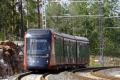 Úsekem s povolenou rychlostí až 70 km/h u zastávky Hallila projíždí vůz #08. | 4.8.2022