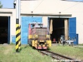 Motorová lokomotiva odstavená v depu Tatranských Elektrických Železnic v Popradu | 6.8.2007