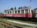 Historický motorový vůz EMU 49.0001 odstavený v depu Tatranských Elektrických Železnic v Popradu | 6.8.2007