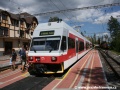 Na nástupiště ve Starém Smokovci přijela jednotka TEŽ 425 953-7+426 956-0 od Popradu a pokračuje na Štrbské Pleso | 21.8.2008