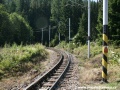 Trať Tatranských Elektrických Železnic u zastávky Popradské Pleso | 21.8.2008