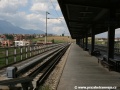 Koncový šturc nástupiště Tatranských Elektrických Železnic v Popradě | 22.8.2008