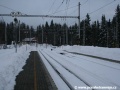 Zasněžené kolejiště nádraží Tatranských Elektrických železnic na Štrbském Plese | 15.3.2009