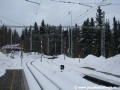 Zasněžené kolejiště nádraží Tatranských Elektrických železnic na Štrbském Plese | 15.3.2009