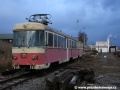 Již ani pod trolejí není jednotka 420 962-3 odstavená v depu Tatranských Elektrických Železnic v Popradu. | 16.3.2009