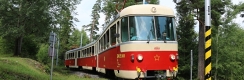 Jednotka EMU 89.0009 před Tatranskou Lesnou. | 20.7.2019