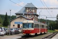Jednotka EMU 89.0009 ve stanici Tatranská Polianka. | 7.8.2020