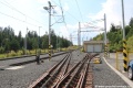 Pohled na zrekonstruované kolejiště ozubnicové dráhy ve Štrbě. | 19.7.2023