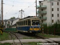 Motorový vůz 411 903-8 vjíždí do koncové stanice v Trenčianských Teplicích. | 20.8.2008