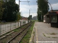 Opuštěná kolej nástupní zastávky TREŽ v Trenčianské Teplé. | 20.8.2008