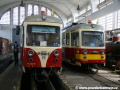 Motorové vozy 411 902-0 a 411 903-8 odstavené v hale depa Trenčianská Elektrická Železnice. | 24.4.2011