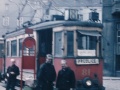 Před hlavním nádražím a opravdu poslední jízda ústeckých tramvají s Boverou ev.č.81+ vlečným vozem ev.č.4... | 2.6.1970