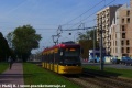 PESA 128 #3610 výlukové linky 31 přijíždí do své konečné zastávky Wierzbno. Zajímavostí této  linky je, že na obou svých koncích je zakončena úvratí – na jedné straně spojkou Californien a na druhé straně odstavnou kolejí za zastávkou Wierzbno. | 29.9.2017