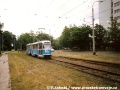 Vůz typu 102Na, vypravený na linku 2 na ulici Wroblewskiego | 5.6.2004