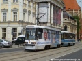 Modernizovaná souprava vozů Konstal 105NWr ev.č.2218+2219 poblíž zastávky Opera. | 20.7.2011