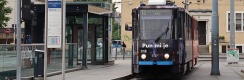 Tatra KT4YU #318 ve smyčce na náměstí Kvarternikov Trg. | 9.5.2023