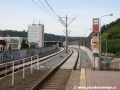 Rekonstruovaná tramvajová trať mezi zastávkami Modřanská škola - Belárie metodou bezžlábkových kolejnic S49. | 11.8.2011