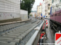 Rekonstrukce tramvajové tratě v ulici Na Moráni. | 6.9.2007