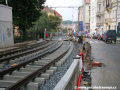 Rekonstrukce tramvajové tratě v ulici Na Moráni. | 6.9.2007