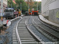 Rekonstrukce tramvajové tratě v ulici Na Moráni. | 6.9.2007