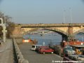 První smíchovský oblouk Palackého mostu nad Vltavou | 23.1.2006