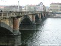 Palackého most v pohledu od Rašínova nábřeží na smíchovskou stranu | 23.1.2006