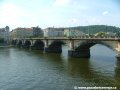 Šest ze sedmi vltavských oblouků Palackého mostu | 28.7.2006